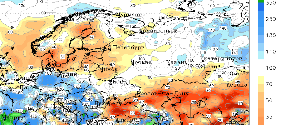 Долгосрочный прогноз температуры воздуха июнь 2018