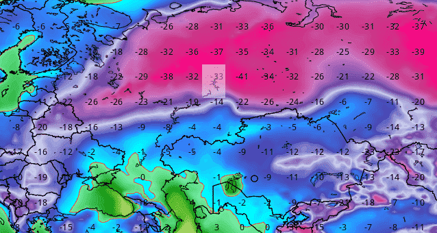 Прогноз погоды Пермь 8 января