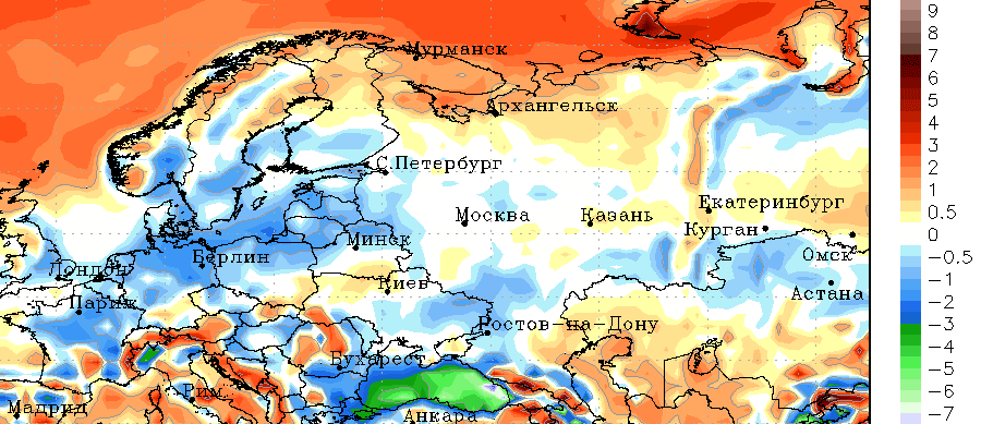 Долгосрочный прогноз температуры воздуха август 2017
